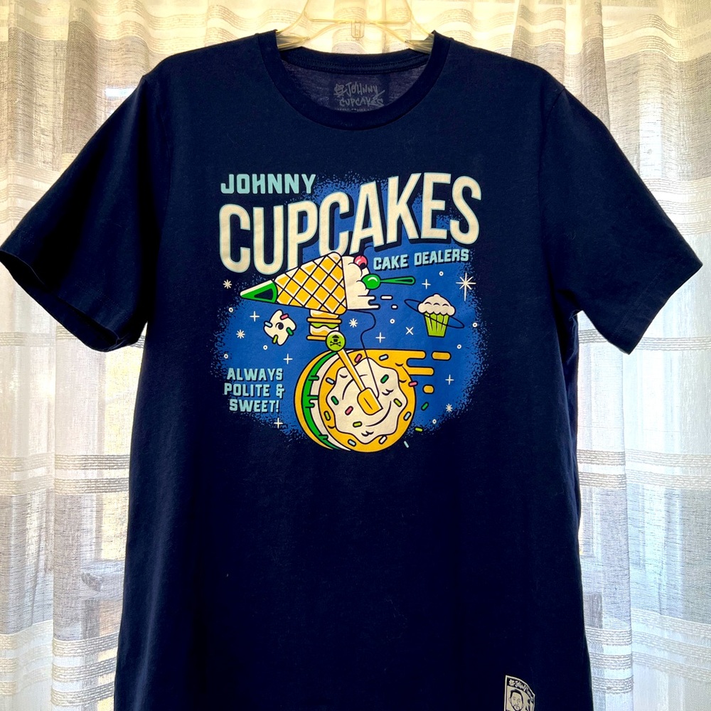 Last call! Johnny Cupcakes 2022 shirt, EUC, large
